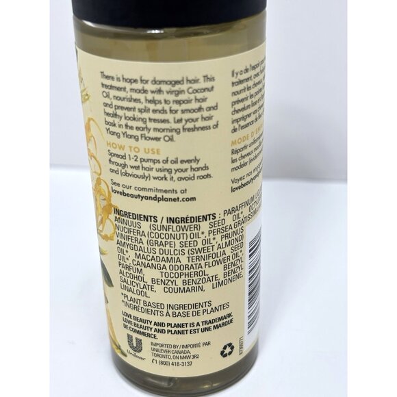 Love Beauty Planet 3-in-1 Benefit Oil Coconut Ylang Ylang Hair Repair New - Picture 4 of 6